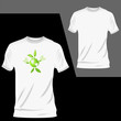 2 t-shirts with designs vector illustration