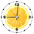 Lemon as a office clock Lemon as a office clock