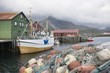 Fishing boat moored on the Lofoten Islands, Norway