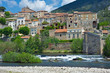 The village of Roquebrun in the Languedoc The village of Roquebrun in the Languedoc