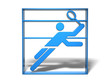 Sport Piktogramm Badminton