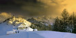 Village on top of mount Lussari in Friuli, Italy Village on top of mount Lussari in Friuli, Italy