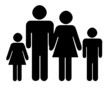 Family silhouette