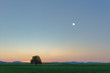 Mountains in Pfalz at dusk