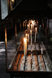 Votive candles St Denis Former Collegiate Church Liege Belgium