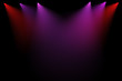 3d stage lights on black background 3d stage lights on black background