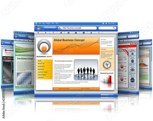 Vector: business on line 4 business on line 4