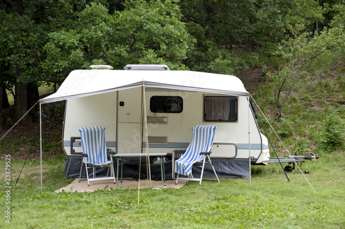 Photo: Caravan at camping Caravan at camping