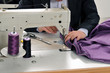Dressmakers working at sewing machine - a series of TAILOR Dressmakers working at sewing machine - a series of TAILOR