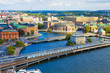 Aerial panorama of Stockholm, Sweden