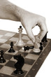 Chessmen on a chessboard Chessmen on a chessboard