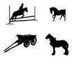 Four equine images on one page