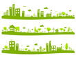 Ville campagne vert