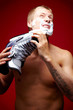Man shaving