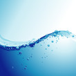 Water Wave With Bubbles