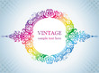 Colorful vintage frame.