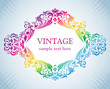 Colorful vintage frame.