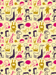 Seamless doodles pattern