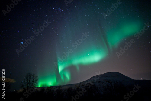 Photo: Aurora Borealis curtains rippling in the sky Aurora Borealis curtains rippling in the sky