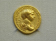 Gold Roman aureus coin of Roman emperor Trajan