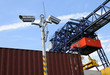observation camera at container harbour