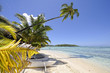 Dream beach in Papetoai, Moorea, French Polynesia