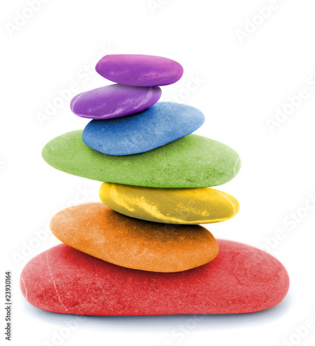 Foto: zen regenbogen kieselsteine zen regenbogen kieselsteine