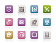 mobile phone and computer icons - vector icon set mobile phone and computer icons - vector icon set