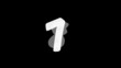 Classic Countdown - Ten to Zero - White on Black