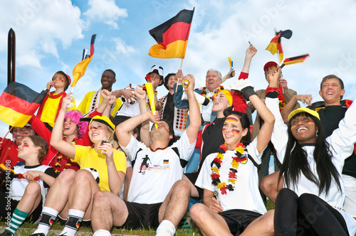 Foto: fussball, fan, deutschland fussball, fan, deutschland