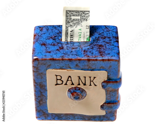 Photo: One dollar in the bank One dollar in the bank