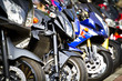 modern and vintage motorbikes