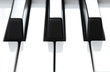Photo: Piano keys extreme closeup Piano keys extreme closeup