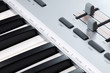 Photo: Closeup of a MIDI controller keyboard Closeup of a MIDI controller keyboard