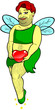 A merry guy dressed as a fairy