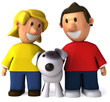 Enfants et chien