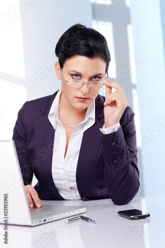 tough young business woman tough young business woman
