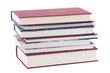 color tower books arranged in stack