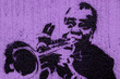 Quadro Trumpeter graffiti Quadro Trumpeter graffiti
