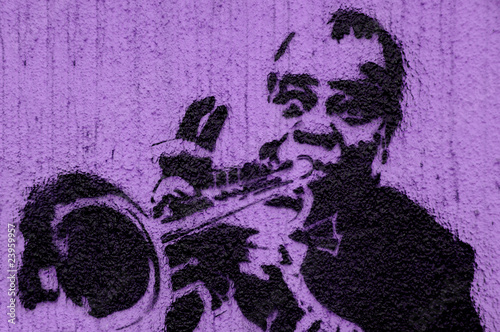 Trumpeter graffiti Trumpeter graffiti