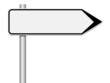 Panneau directionnel blanc Panneau directionnel blanc