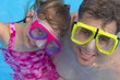 Photo: Father And Daughter with swimming masks Father And Daughter with swimming masks