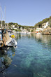Moored boats at harbour of Cala Figuera Moored boats at harbour of Cala Figuera