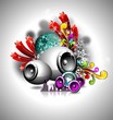 vector illustration for a musical theme