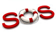 Illustration: Life belt SOS lying Life belt SOS lying