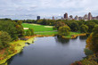 View of the lake in Central Park