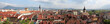 Red roofs of the city Annecy. Panorama.