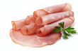 smoked meat slices