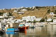 Mykonos Greece with Boats in Bay