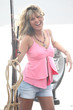 Blond Geared To Fish Big